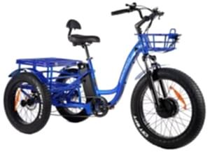 Geotech Trio Deluxe Elektrikli Üç Tekerlekli Kargo Bisikleti Mavi 2025