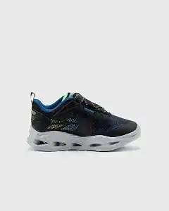 Skechers Vortex - Flash - Denlo Küçük Erkek Çocuk Siyah Işıklı Spor Ayakkabı